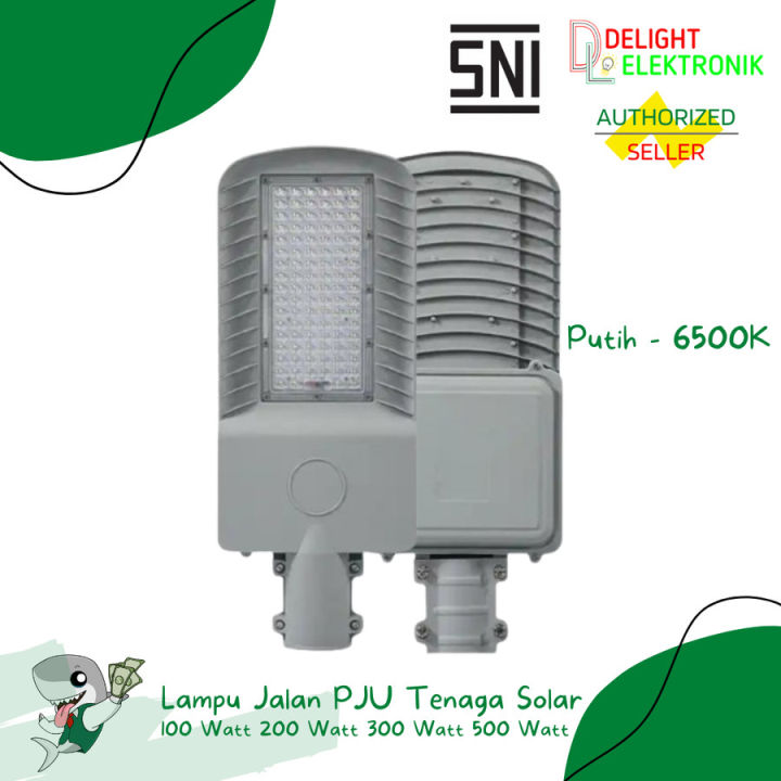 Lampu Jalan PJU Tenaga Surya LED Solar Cell 100 200 300 500W Watt ...