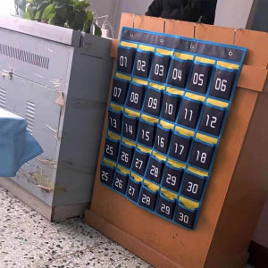 [Eqrbtl] กระเป๋าใส่แผนผังหมายเลขกระเป๋าเหนือประตูบ้านอุปกรณ์การเรียนกระเป๋าเก็บของตกแต่งห้องเรียนที่วางเครื่องคิดเลขโทรศัพท์มือถือ