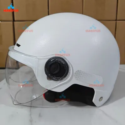 Nutshell Safety Motorcycle Helmet For Kids Girls Boys Half Face With Visor Adjustable Straps