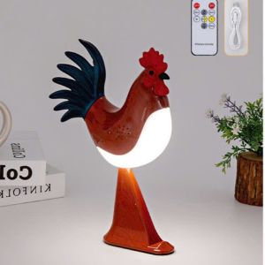 D016 Đèn Gà Trống decor phòng ngủ ánh sáng ấm áp xua tan đêm đen đèn ngủđèn trang trí ( CHÍNH HÃNG )
