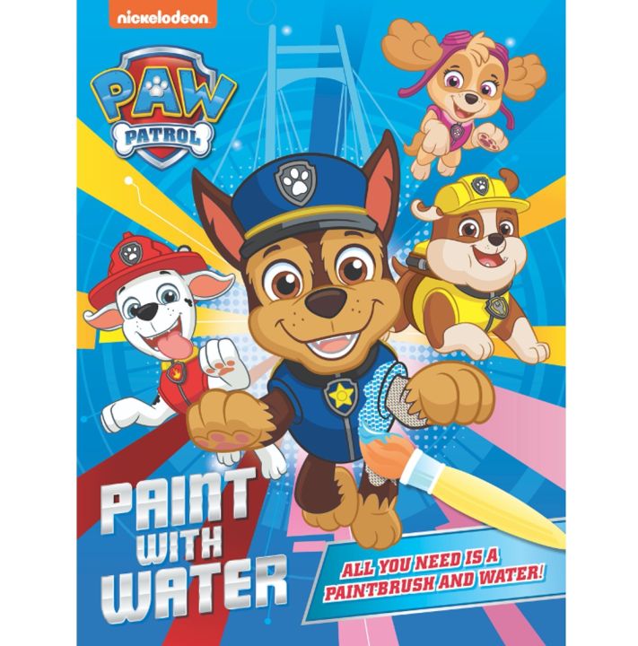 Paw Patrol Paint with Water Activity Book for Kids With Many Pages to ...