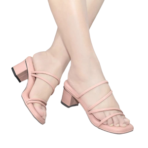 Sandal wanita hak tahu 5 cm tali kecil - AMOR 01