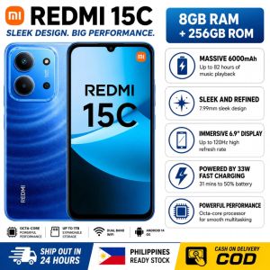 Redmi 15C 8GB RAM 256GB ROM 6.9" HD Display 50MP AI Camera 6000mAh Smartphone