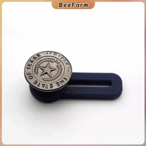 B.F. Metal Button Extender for Jeans Vintage Style Adjustable Waist Buckles  Detachable Extended Button for Pants