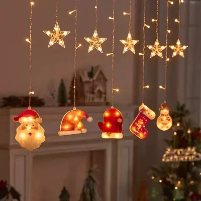 3M Curtain Garland Christmas Fairy LED Light String Holiday Light for Home Window New Year Decor christmas decorations 2024