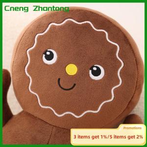 Cneng Christmas Decoration Toys Cute Gingerbread Man Plushie Toy Doll Cartoon Soft Anime Toy Pillow Home Decor Kids Gift
