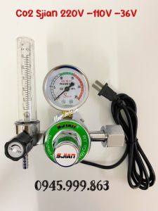 Đồng hồ khí CO2 -36V-110V- 220V Sjsan