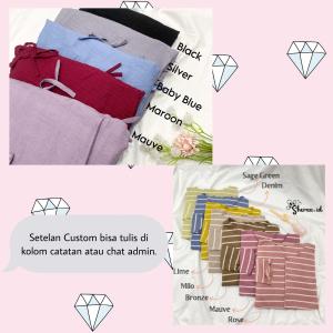 ONE SET ROK SETELAN WANITA KOREAN STYLE SETELAN ROK PITA POLO LINEN CARDIGAN STRIP OOTD COQUETTE