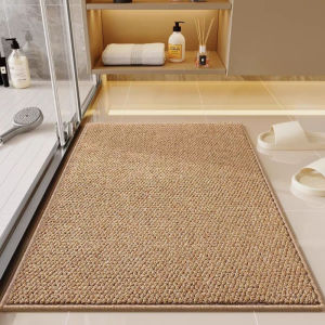 Keranixy Bathroom Door Mat Non Slip Water Absorbent Quick Dry Entryway Floor Rug Washable Durable Indoor Kain Mandi