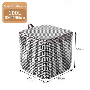 220L Big Size Clothes Storage Box with Cover Large Laundry Basket Organizer Bag for Baby Foldable