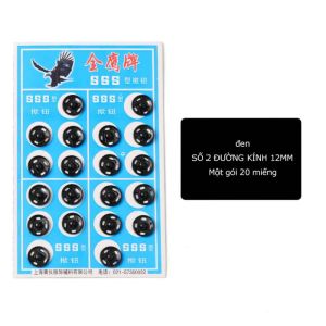Cúc bấm mini vỉ 50 cúc Khuy cúc bấm 8.5 101216 21mm kim loại nhiều cỡ -NIEVE