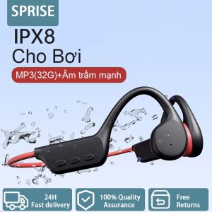 SPRISE X7 Tai nghe Bluetooth bơi dẫn truyền xương với khả năng chống nước sâu MP3 IPX8