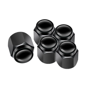 Tire Valves Caps with Rubber Seal Weather Resistant Valves Caps Universal Fitting Valves Caps set 5pcs for Car SUVs Bikes Truck