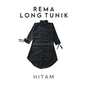 Baju Atasan Wanita Terbaru Rema Tunik Lengan Panjang Bahan Manggo Crepe Premium