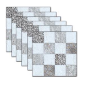 6Pieces Wall Tile Stickers Shower Wall Decals Waterproofie Safety Pad For Bathroom Floor Elderly Kids Home Protection