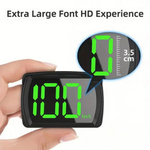Emika Choice Car GPS HUD Digital Speedometer KMH MPH Big Fonts Green Light Head Up Display