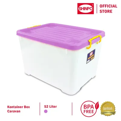 Container Box CB 52 Liter SHINPO CARAVAN / EZY 52L + RODA