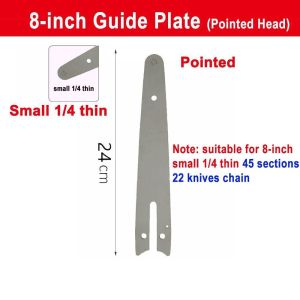 XENMART 1Set Logging Pruning Chain Guide Plate Set Electric Saw Parts for Electric Saw Chain Saw Plate Durable Steel Saw Chain Kit