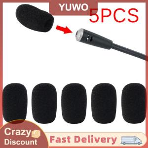 YUWO 5PCS Mic Microphone Windscreen Soft Foam Pad Mic Cover Holder Sponge Skin