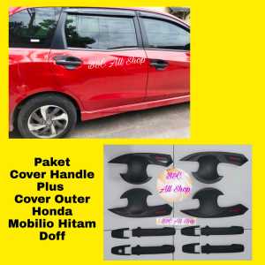 Cover Handle Plus Outer Honda Mobilio  Super Premium Hitam Doff