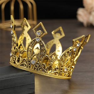 [haoh] Bridal Wedding Tiaras Little Crown Brithday Cake Baking Decorative Head Jewelry Childrens Small Diadem Hair Accessories
