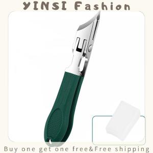 YINSI Nail Clipper Slant Mouth Anti Splash Pointed Nail Clippers Large Diagonal Sharp Nail Clipper Nail Scissors For Nail Grooves