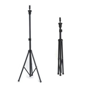 Portable Wig Stand Tripod 80-150CM Adjustable Mannequin Head Stand For Making Hair Weave Training
