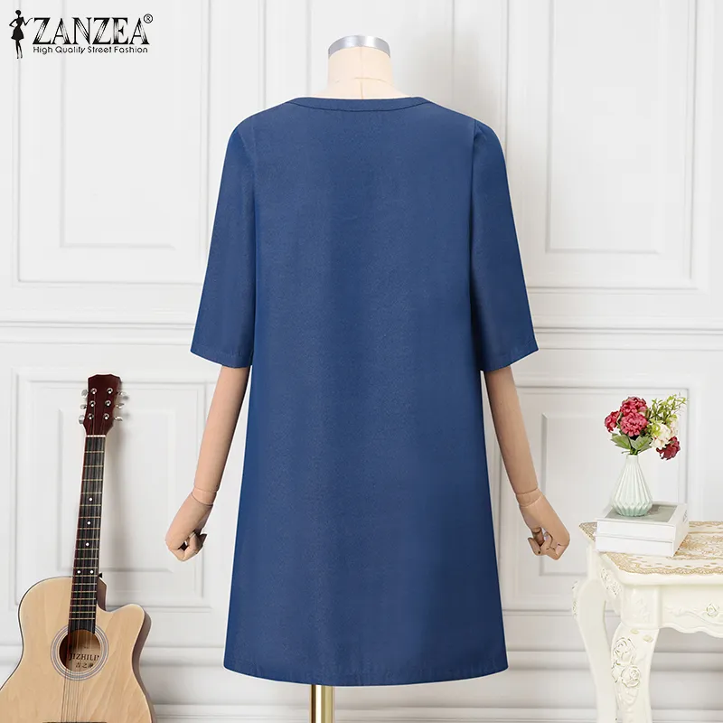 open lace back dress Amazon.com: Luvamia Ruffle Sleeve Babydoll Dress - Jean Mini Dress with  Baroque Rose Pattern - Casual Western Wear main image 1