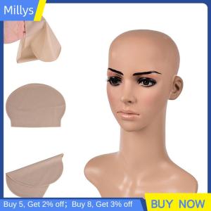 Millys Tóc Giả Đầu Hói bằng cao su giả cho cả nam và nữ trang phục đầu da cao su chơi khăm