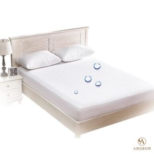 Smooth Waterproof Mattress Cover/Twin/Full/Queen/King/California King White Mattress Protector Local