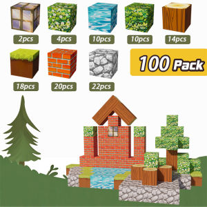My Magnetic Building Blocks World Childrens Educational Toys Building Blocks TransformableForest Scene Magnetic Assembly Set