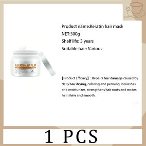 keratin hair mask hair treatment 500g for frizzy hair Deep Repair Frizz Dry Hair Of Split Ends Hair Care No need for hair straightener