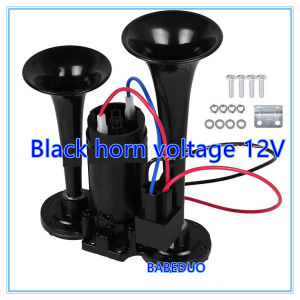 Loud Air Horn Dual Trumpet Truck 12v-24v Train Truck Car Kit Compressor 600db
