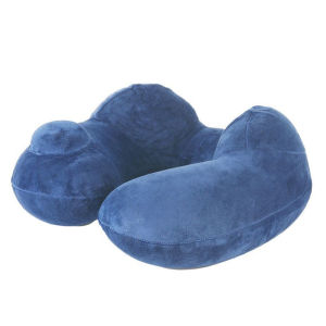 หมอนนวดคอลมเติมลมและปล่อยลมได้รวดเร็วล้อมรอบคอยช่วยลดความอ่อนเพลียเหมาะสำหรับการเดินทางไกลและทำงานนาน