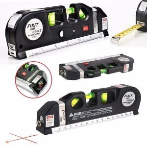 Fixit Laser Level Pro 3 (Penggaris + Meteran + Waterpass + Laser) Penggaris 250cm TL243