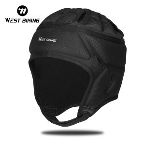 West Biking  Bicycle Motorcycle Facemask Cycling Goalkeeper Helmet Thermal Profession Football Soccer Sports Rugby Scrum Cap Head Guard Goalie Hat Head Protector