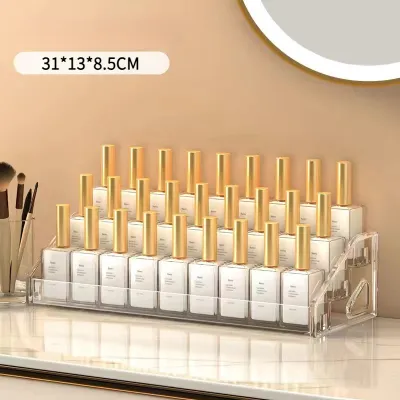 ชั้นวางเครื่องมือทำเล็บ ชั้นวางยาทาเล็บ ชั้นโชว์สีเจล อะคริลิคใส (3/4/5/6/7 ชั้น ข้อมูลจำเพาะ เลือกได้ค่ะ) G3468