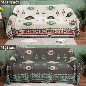 Thảm Picnic Khăn Phủ Sofa Đa Năng Phong Cách Bắc Âu Trang Trí Phòng Khách Decor Homestay Quán Cà Phê