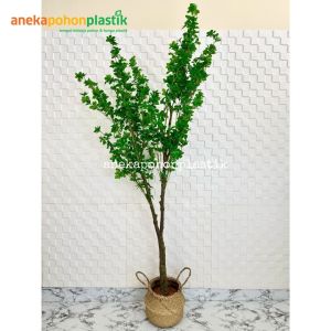 Tanaman Hias Pohon Imitasi Daun Semanggi T170 Latex Cover Pot Purun Belly Hiasan Dekorasi Ruangan Rumah Aesthetic
