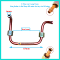 Ống Nhôm 6mm Máy Nén Khí Mini | Dây Đồng Dẫn Áp - Ren Trong 9mm Kết Nối Van Một Chiều Với Rơ Le Hàng Nhập Khẩu. 