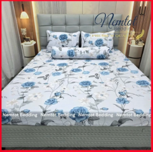 ✨THOÁNG MÁT✨ Bộ Ga Gối Lyocell Than Hoạt Tính Thoáng Mát Mềm Mịn Kháng Khuẩn Tốt _ Nemtot Bedding
