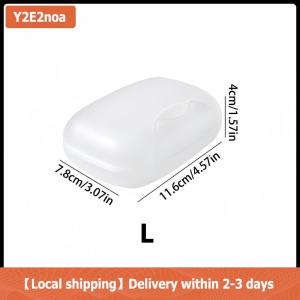 【Local shipping】 Portable Soap Rack For Travel And Business Trips Sealed Waterproof Soap Box Transparent Plastic Soap Storage Box With Lid