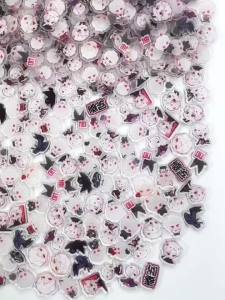 75Pcs/Set 2cm Game Love and Deepspace Caleb Xia YiZhou Apple Acrylic Patch DIY Bag Jewelry Crafts Accessories For Keychain Brooch Phone Case Ornament Birthday Gifts