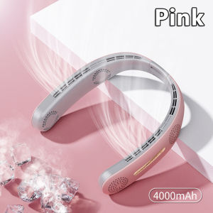 2025 พัดลมพกพา 4000mah แอร์พกพาห้อยคอ พัดลมพกพาชาร์จ แอร์สวมคอ พัดลมชาร์จ usb