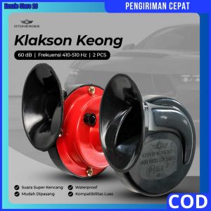 COD OTOHEROES Type R Klakson Keong Mobil Air Horn 12V 60dB 2 PCS - 60B / klakson mobil super kencang outdoor waterproof buat mobil truk hingga motor / material plastik dan metal super kuat tahan segala cuaca anti air / promo pengiriman cepat viral bagus