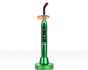 5W Dental LED Metal Curing Light Wireless Cordless Cure Lamp 1s Fast Resin Curing 3mm Depth 2200mAh Rechargeable Battery Dental Composite Resin Cure Equipment
