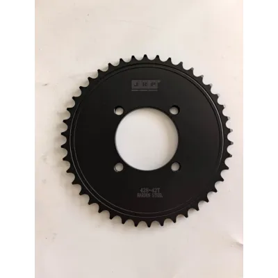JRP HARDEN STEEL SPROCKET ** 428 ** MATT BLACK FULL LC135 Y125 SS2 Y110 SRL110 RXZ