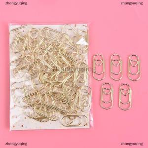 [COD] zhangyuqing 50pcs /bag the mini heart rose Color Clip Bookmark Metal paper Clips
