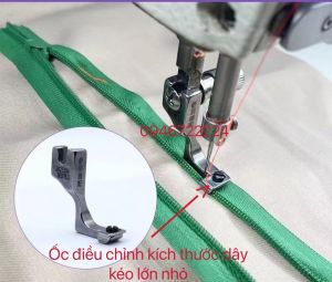 chân vịt tra dây kéo kiểu mới điều chỉnh kích thước dây kéo lớn nhỏ máy may kim công nghiệp