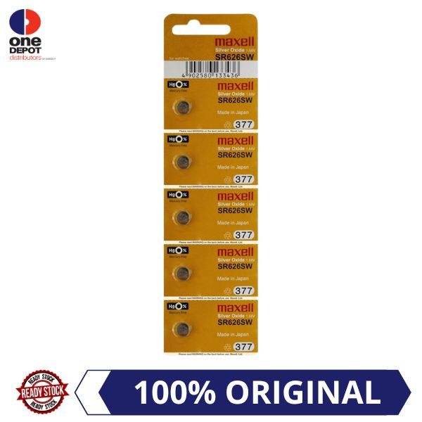 Maxell Silver Oxide Battery SR626 / SR626SW / 377 Lazada